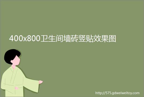 400x800卫生间墙砖竖贴效果图